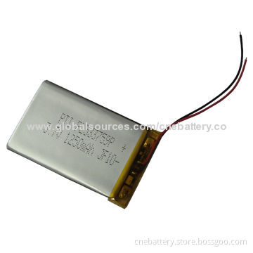 3.7V Voltage 1,250mAh Lithium Polymer Battery with 500 Cycle Times for POS, LED Solar Light